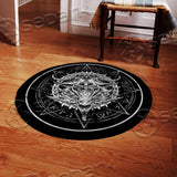 Baphomet Goat Head SED-0844 Round Carpet