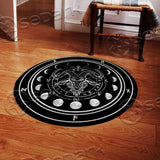 Baphomet Demon Goat Head SED-0845 Round Carpet