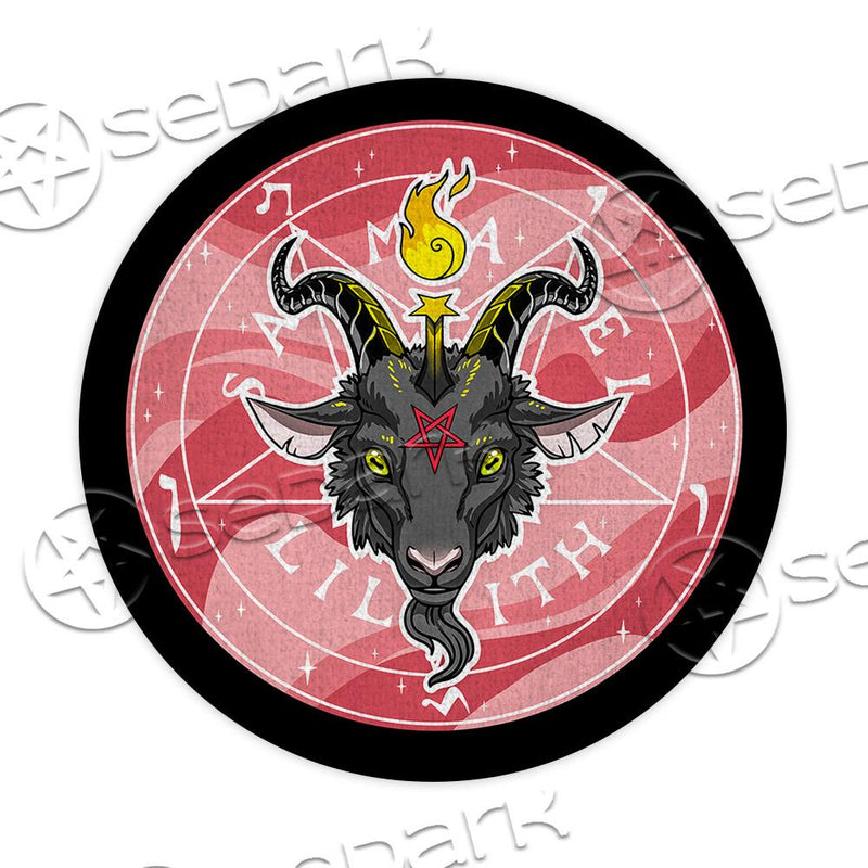 Baphomet Lilith SED-0848 Round Carpet