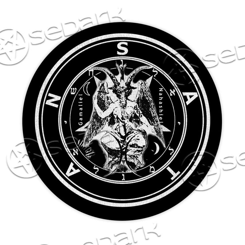Baphomet 666 SED-0849 Round Carpet