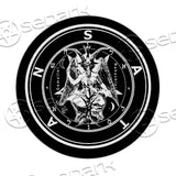 Baphomet 666 SED-0849 Round Carpet