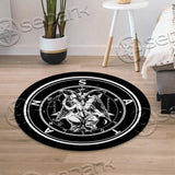 Baphomet 666 SED-0849 Round Carpet