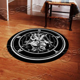 Baphomet 666 SED-0849 Round Carpet