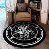 Baphomet 666 SED-0849 Round Carpet