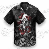 Skull Rose Snake Brimstone SED-0850 Shirt Allover