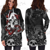 Skull Rose Snake Brimstone SED-0850 Hoodie Dress