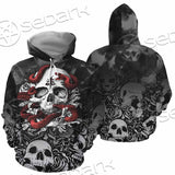 Skull Rose Snake Brimstone SED-0850 Hoodie & Zip Hoodie