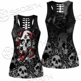 Skull Rose Snake Brimstone SED-0850 Women Tank Top