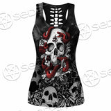 Skull Rose Snake Brimstone SED-0850 Women Tank Top