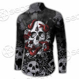 Skull Rose Snake Brimstone SED-0850 Shirt Allover