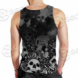 Skull Rose Snake Brimstone SED-0850 Men Tank-tops