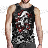 Skull Rose Snake Brimstone SED-0850 Men Tank-tops