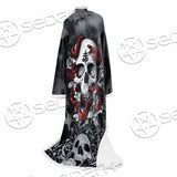 Skull Rose Snake Brimstone SED-0850 Sleeved Blanket