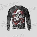 Skull Rose Snake Brimstone SED-0850 Unisex Sweatshirt