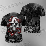 Skull Rose Snake Brimstone SED-0850 Unisex T-shirt
