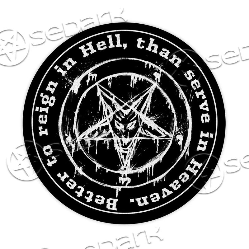Baphomet Hail-Heaven SED-0851 Round Carpet