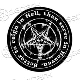 Baphomet Hail-Heaven SED-0851 Round Carpet