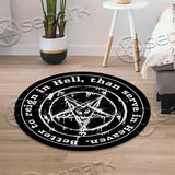 Baphomet Hail-Heaven SED-0851 Round Carpet