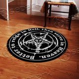 Baphomet Hail-Heaven SED-0851 Round Carpet