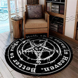 Baphomet Hail-Heaven SED-0851 Round Carpet