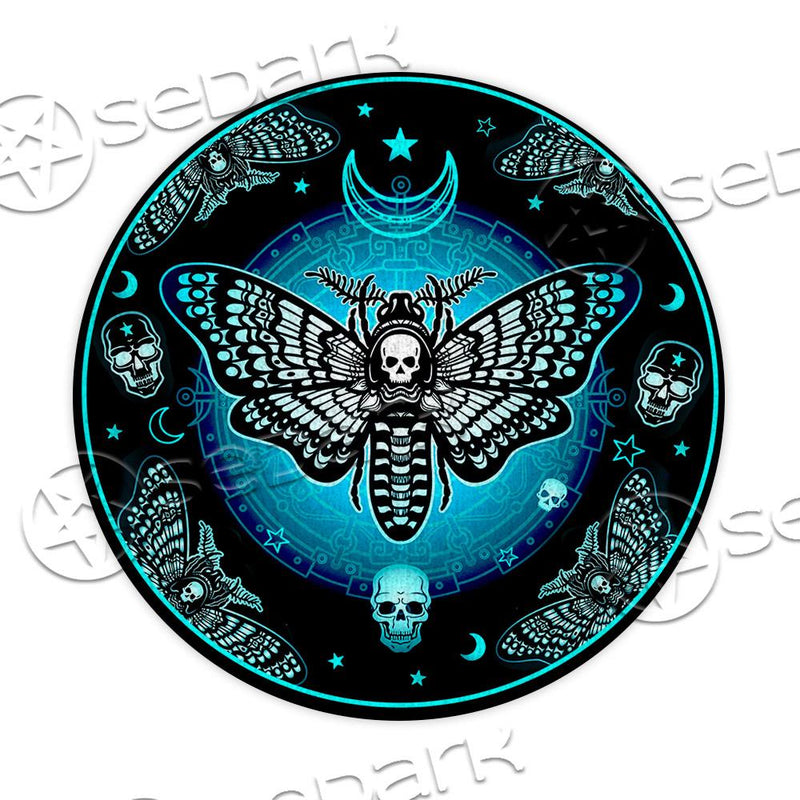 Moon Death Moth SED-0857 Round Carpet