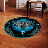 Moon Death Moth SED-0857 Round Carpet