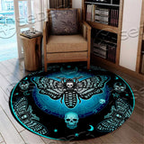 Moon Death Moth SED-0857 Round Carpet