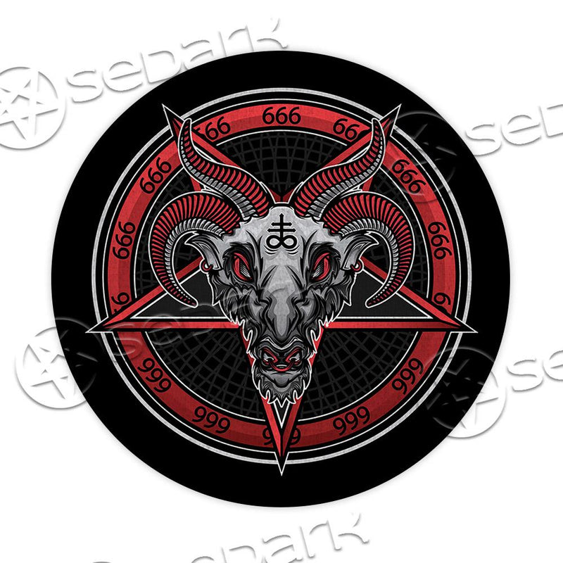 Baphomet 666 SED-0860 Round Carpet