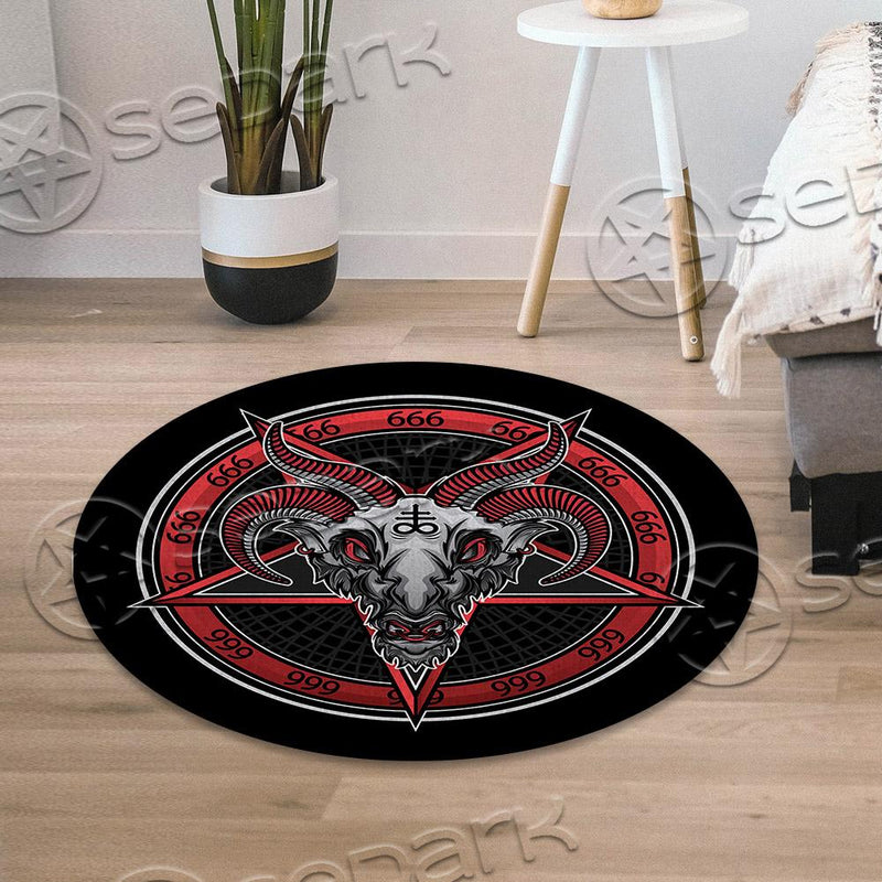 Baphomet 666 SED-0860 Round Carpet