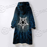 Baphomet Brain SED-0861 Oversized Sherpa Blanket Hoodie