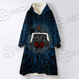 Baphomet Brain SED-0861 Oversized Sherpa Blanket Hoodie