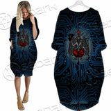 Baphomet Brain SED-0861 Batwing Pocket Dress