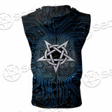 Baphomet Brain SED-0861 Zip Sleeveless Hoodie