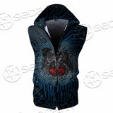Baphomet Brain SED-0861 Zip Sleeveless Hoodie