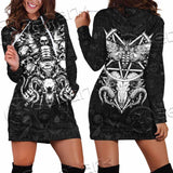 Satan Death Moth SED-0862 Hoodie Dress