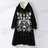 Satan Death Moth SED-0862 Oversized Sherpa Blanket Hoodie