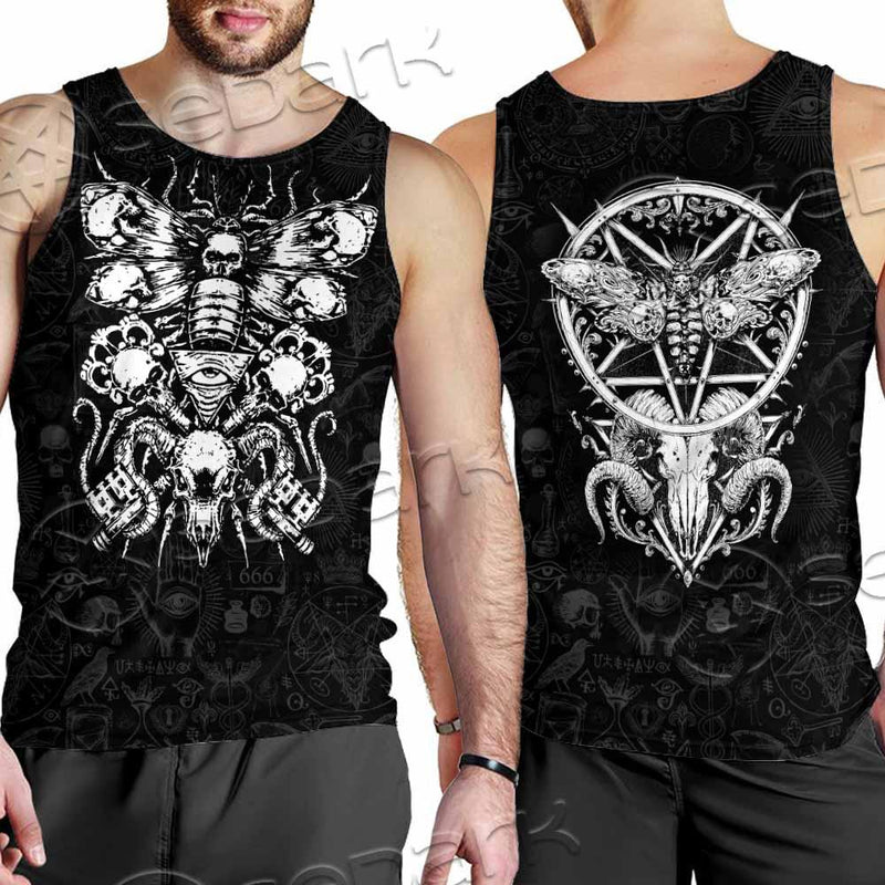 Satan Death Moth SED-0862 Men Tank-tops