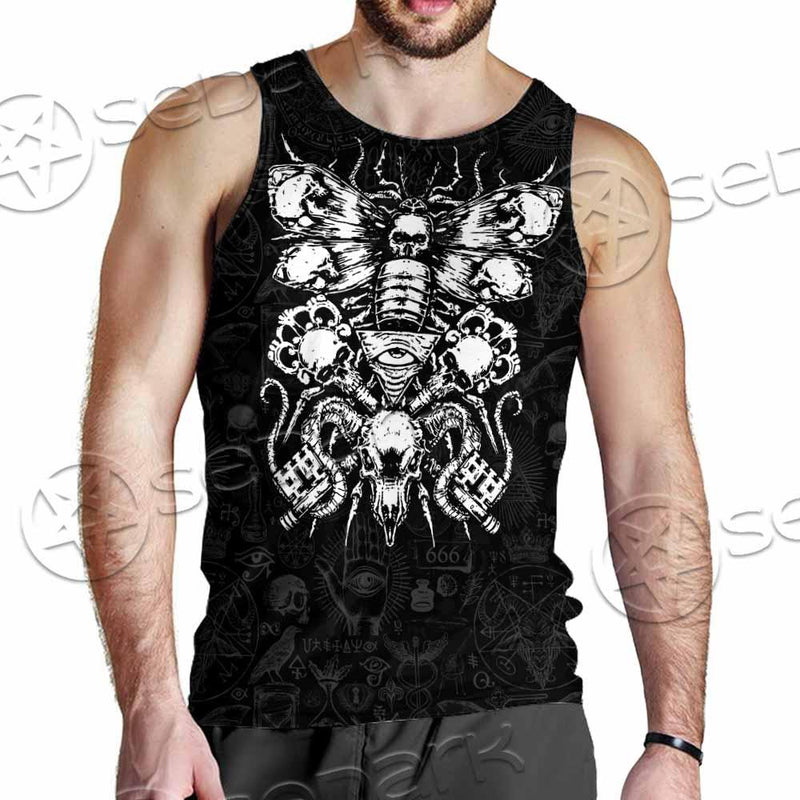 Satan Death Moth SED-0862 Men Tank-tops