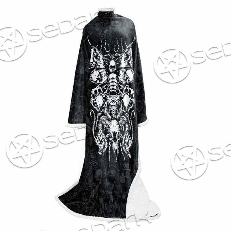 Satan Death Moth SED-0862 Sleeved Blanket