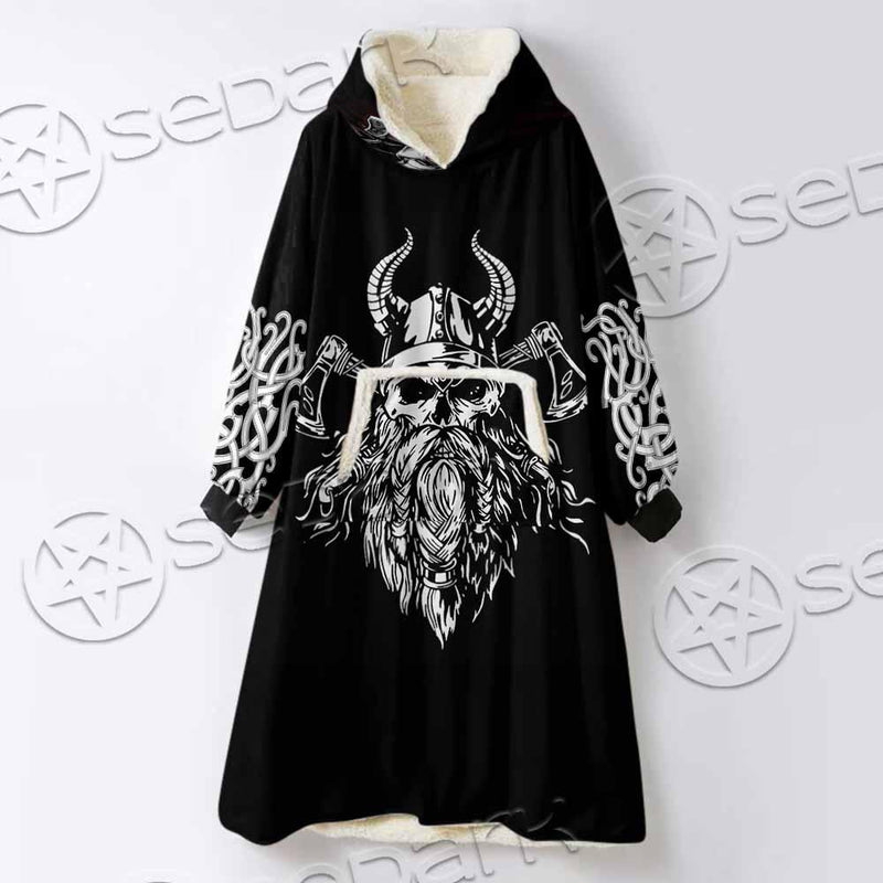 Viking Odin Valhalla SED-0863 Oversized Sherpa Blanket Hoodie