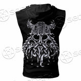 Viking Odin Valhalla SED-0863 Zip Sleeveless Hoodie