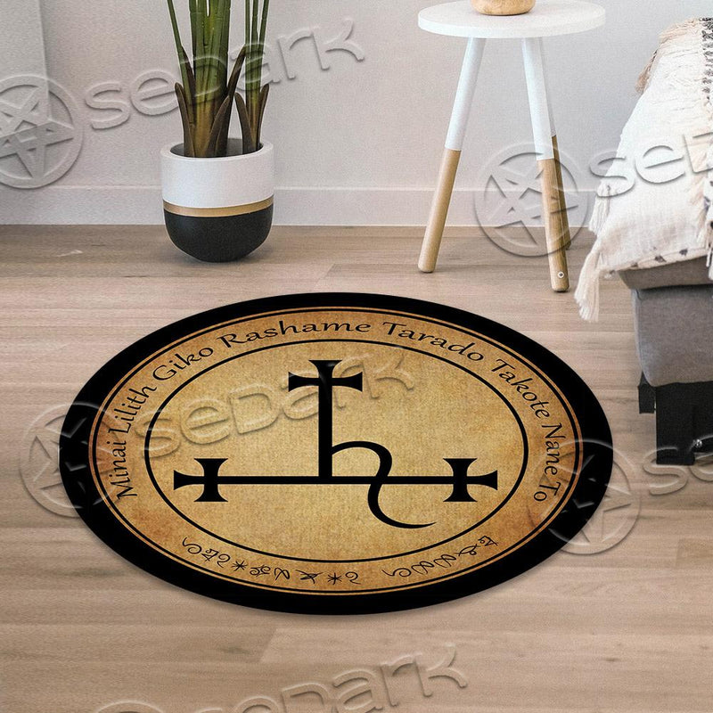 Lilith Sigil SED-0865 Round Carpet