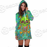 Sugar Skull Magic Mushrooms Psychedelic 1 SED-0867 Hoodie Dress