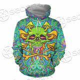 Sugar Skull Magic Mushrooms Psychedelic 1 SED-0867 Hoodie & Zip Hoodie