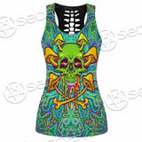 Sugar Skull Magic Mushrooms Psychedelic 1 SED-0867 Women Tank Top