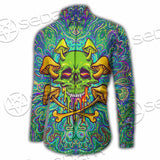 Sugar Skull Magic Mushrooms Psychedelic 1 SED-0867 Shirt Allover