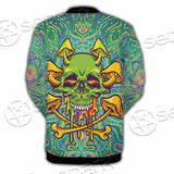 Sugar Skull Magic Mushrooms Psychedelic 1 SED-0867 Button Jacket