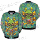 Sugar Skull Magic Mushrooms Psychedelic 1 SED-0867 Button Jacket