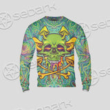 Sugar Skull Magic Mushrooms Psychedelic 1 SED-0867 Unisex Sweatshirt