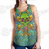 Sugar Skull Magic Mushrooms Psychedelic 1 SED-0867 Women Tank Top